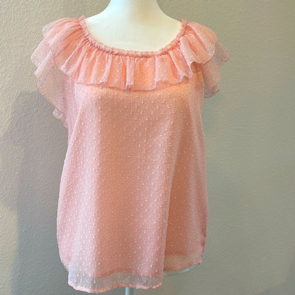 Loft soft pink top